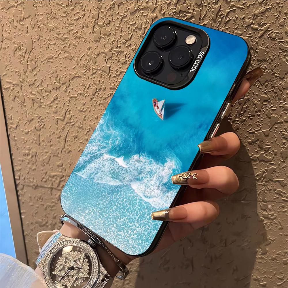 Sailing Boat Phone Case  Phone Case For iPhone 14 16 15 11 12 13 Pro Max Mini Plus Shockproof Cover