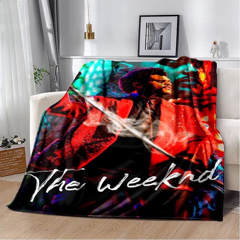 3D The Weeknd X.O R&B Singer Blanket,Soft Throw Blanket for Home Bedroom Bed Sofa Picnic Travel Office Cover Blanket Gift Kids