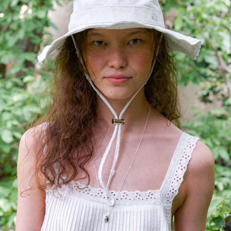 OVLA Diamond damage safari hat_white HA050