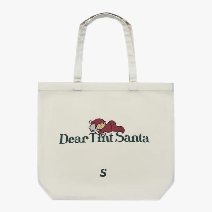 Sleeping Santa Big Tote_beige