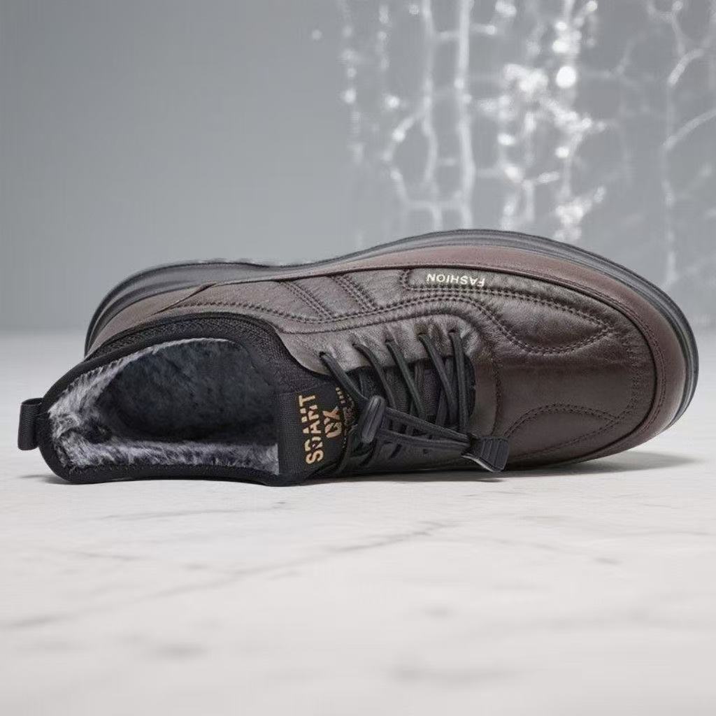 Winter high-top cotton shoes warm plush medium non-slip waterproof cotton boots warm shoes