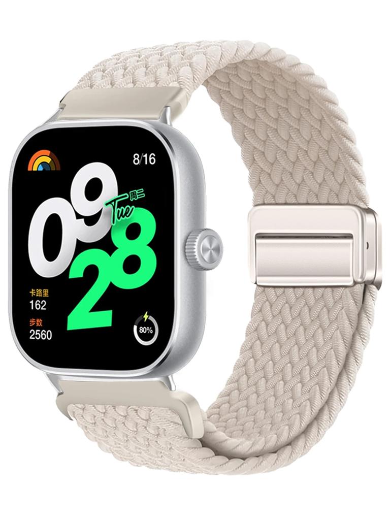 Magnetic Loop for Xiaomi Redmi Watch 4 Strap Adjustable Braided Sport Nylon Replacement belt correa bracelet Miband 8 pro band
