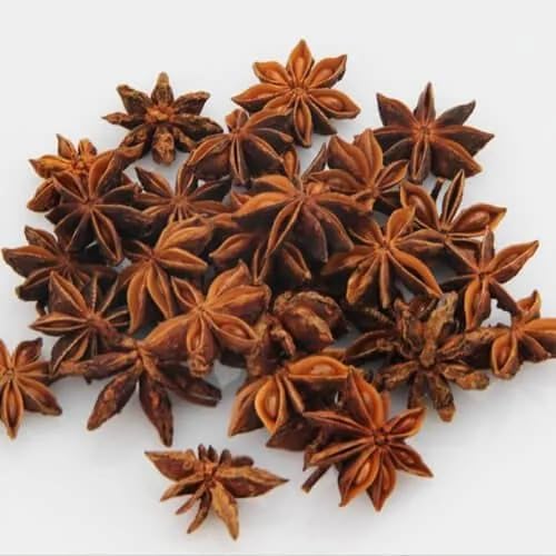 ASHAPURA Natural Whole Star Anise (Chakri Phool) - Aromatic Badiyan Phool Whole Spice (Badiyan Phool 200gm)