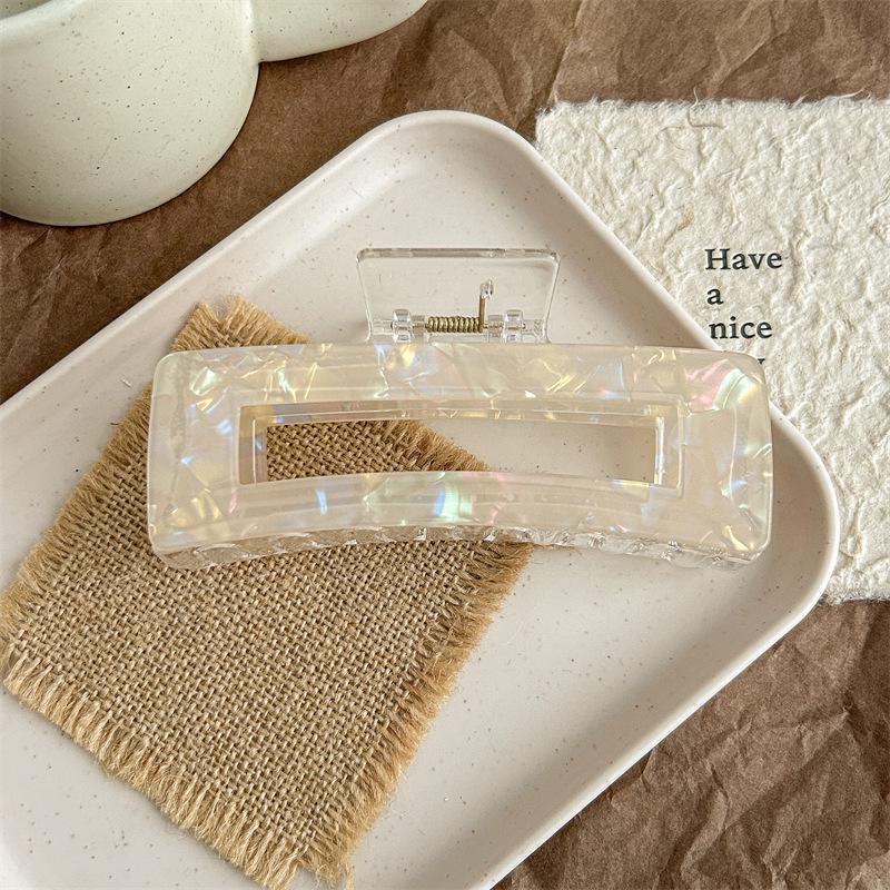 Extra Large Multicolor Acetic Acid Hairpins - Versatile Mermaid Square Design for Girls