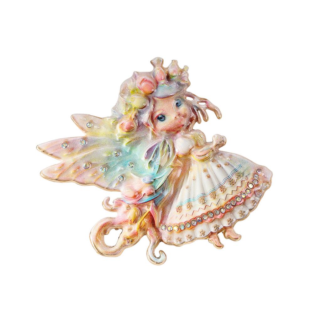 Elegant Elf Brooch Lapel Pin For Birthday Holiday Special Occasion Present Fashion Clothing Accessories