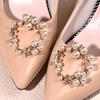1 Pair Bag Pendant Brooch High Heel Charm Buckle Pearl Shoes Clip Shiny Clips Wedding Shoes Decorations