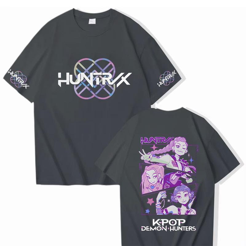 13 Colors Anime KPop Demon Hunters T-shirt Harajuku Women Men Casual T Shirt Fans Gift Tees Tops Fashion KPop Demon Hunters Short Sleeve