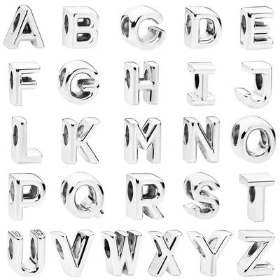 Klassieke 26 letters A-Z Koperen Metalen Kralen Componenten Ideaal Ontworpen Voor Authentieke Originele Kralen Armbanden Kettingen, Ideaal Ontworpen Voor Hoge Kwaliteit