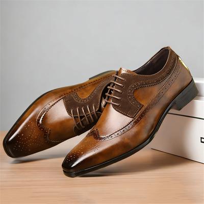 Herr Schnürer Lackleder Oxford Brogues für Herren Mode Hochzeitskleid Schuhe Marken Designer Männlich Formell Zapatos Hombre