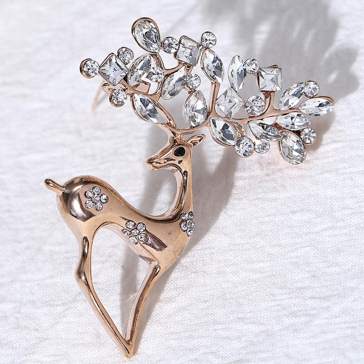 European and American cross-border heavy industry diamond studded sparkling brooch, sweet and romantic clothing accessories