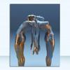 Metal Abstract Figure Statue Canvas Painting Poster and Prints Golden Portrait Sculpture Wall Picture for Living Room Home Decor