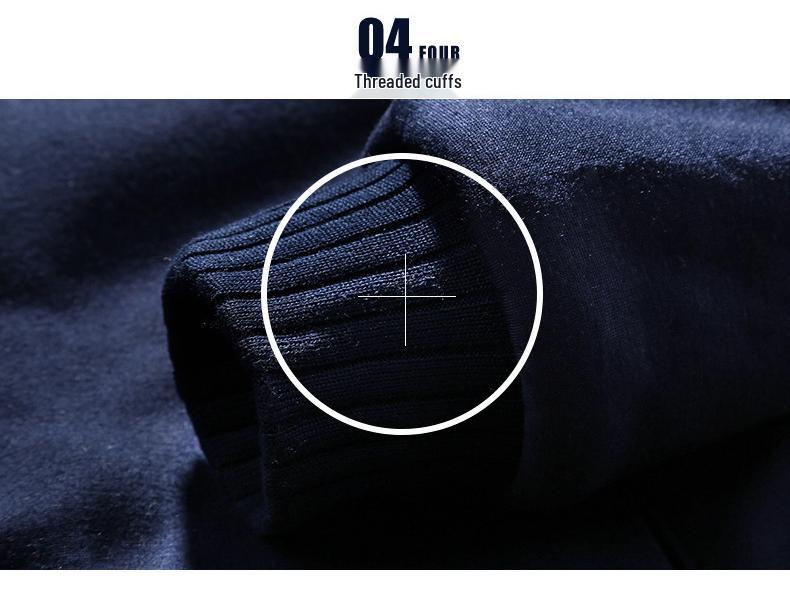 Men's Korean Style Winter Fleece-Lined Casual Sports Suit - Hooded, Long-Sleeved Two-Piece Set