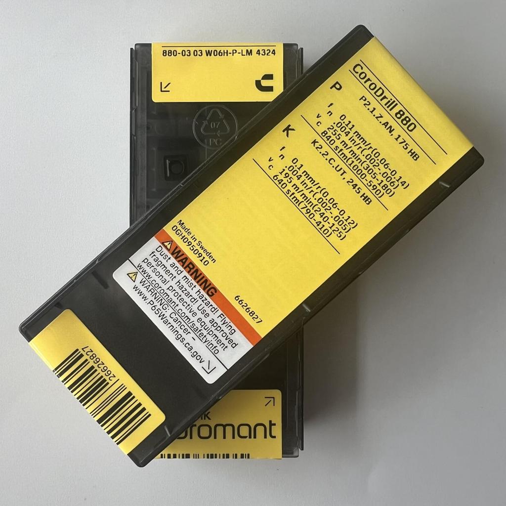 SANDVIK / 880-0303W06H-P-LM 4324 / Original Swedish hard alloy blade 10 Pcs