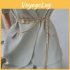 Elegant Fransk Stil Metallkjede PU Vevd Midjekjede For Damekjoler Og Skjorter