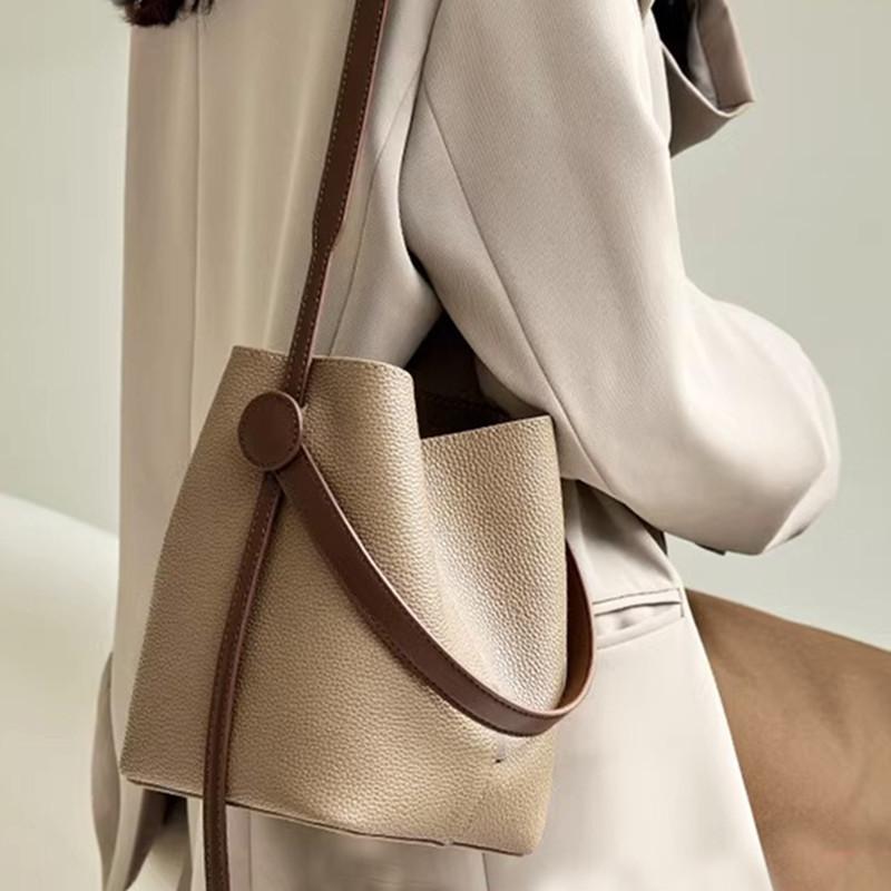 Bag Women 2025 New High-end Sense Commuter Vegetable Basket Bucket Bag Summer Versatile Messenger Portable Women's Bag