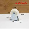 Nya 8 st 1 tum/1,5 tum/2 tum Platt Bil Fast Hjul Tyst Riktbart Hjul Metall Kiselgel Material DIY Modell Delar