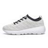 Spring lace-up cushioning running shoes men's and women's large-size fly-woven casual sports shoes