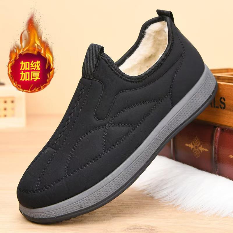 Cotton Shoes Shoes Winter New Men's Cotton Shoes One Pedal Piled Thickened Outdoor Warm Men's Shoes