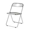 Transparent Chair Acrylic Fashion Chair Modern Milk Tea Dining Chair Stool Folding Restaurant  Balcony Furniture