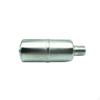 Sound Dampener with Threaded Connector Cylindrical Metal Engine Silver Silencer for