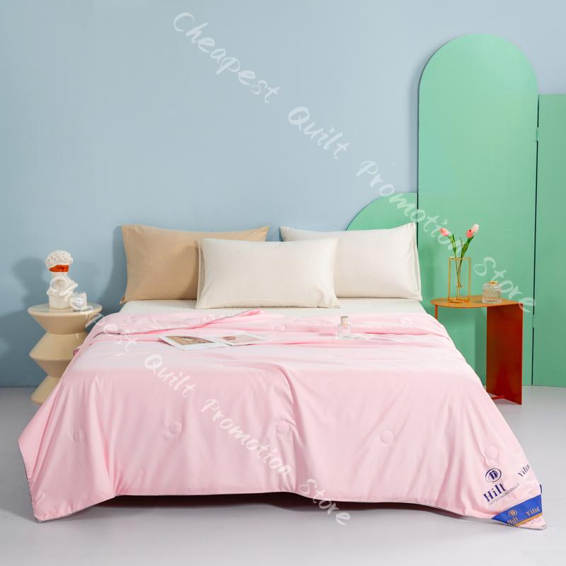 Class A Ice Cream Cool Summer Quilt Air-Conditioned Quilt Core Washable Thin Blanket Ice Silk Cool Fabric Breathable Blanket