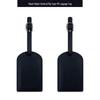 Customizable Soft PU Leather Luggage Tag with Logo and Travel Info Slot