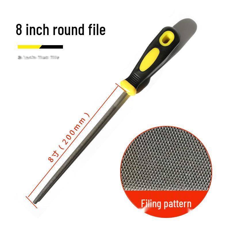 Fitter File Set: Flat, Half-Round, Round, Triangular, Square Files, Grinding Iron Block, Woodworking Tool