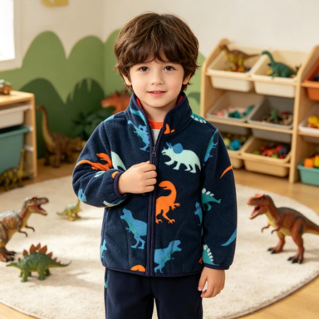 Kinder bedruckte Jacke Warmer Pullover für Jungen und Mädchen