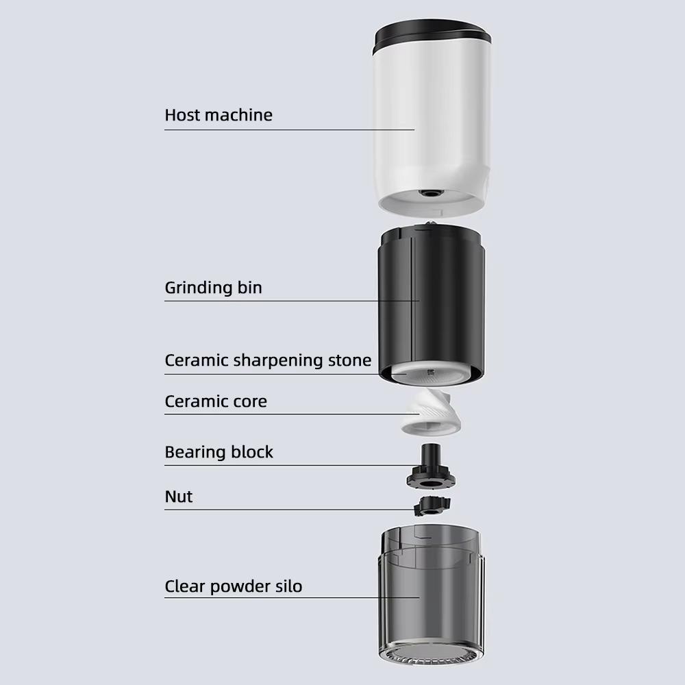 Adjustable Electric Coffee Grinding Machine USB Automatic Coffee Maker Coffee Bean Grinder  Camping