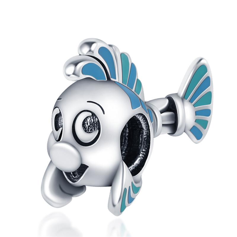 925 Silver Ocean Series Turtle Crab Charm Beads for 3mm Bracelet DIY Jewelry Making 100% Authentic