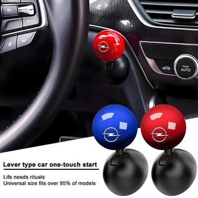 1 Adet Araba Logosu Bas Başlat Düğmesi Kolu Yaratıcı Koruyucu Kılıf Crossland Crossland-X Mokka Combo Cascada Monza İçin