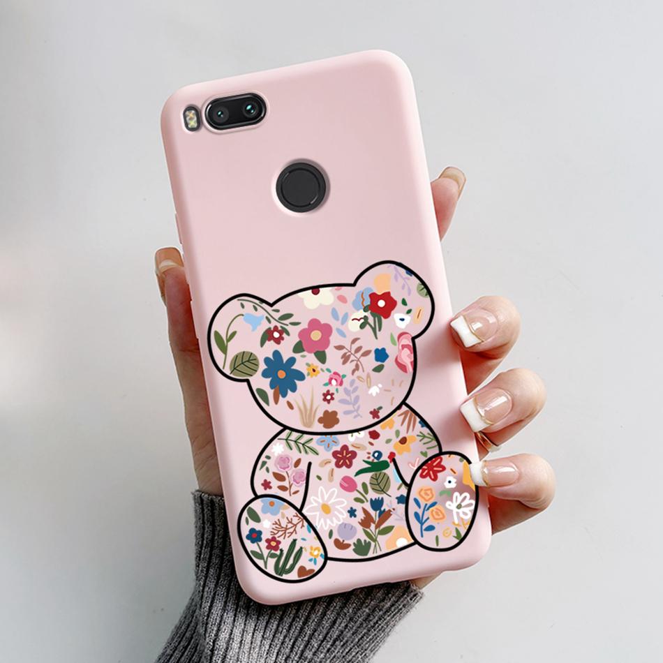 For Xiaomi Mi A1 Case Xiaomi Mi 5x Cute Bear Cartoon Frog Soft Silicone TPU Phone Back Cover Bumper For Xiaomi MiA1 Mi5X Fundas