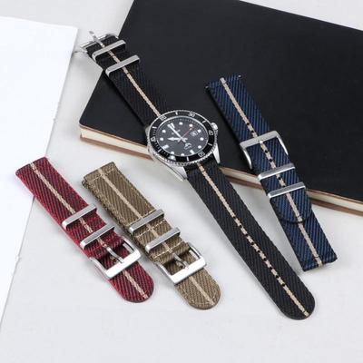 Cinturino per Orologio NATO in Nylon Intrecciato per Omega, a sgancio rapido, 20/22mm