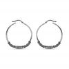 LeCalla 925 Sterling Silver Jewelry Oxidized Balinese Click-Top LARGE Hoop Earrings for Women Teen 60mm