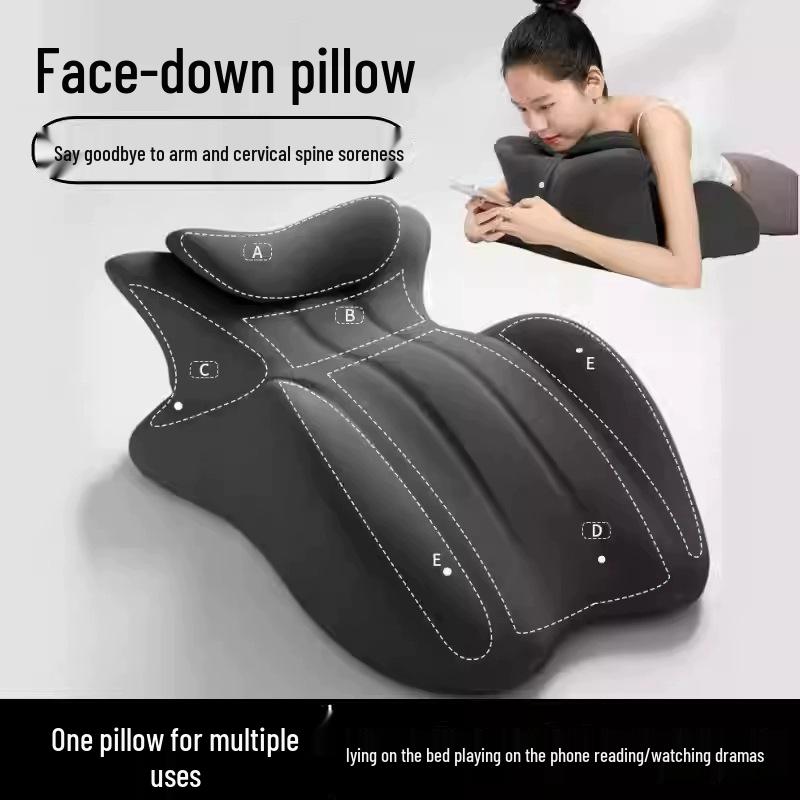 Multifunctional Nap and Reading Pillow for Reclining, Headboard Support, and Phone Use