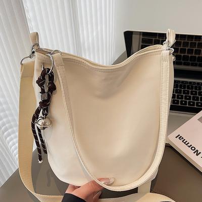Simple Trendy Bucket Bag Summer New Fashion Casual Niche Personality Fresh Shoulder Bag Commuter Messenger Bag