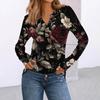 Women's Printed Long Sleeve Shirts Elegant Casual Tops Trendy Shirts Tops