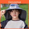 Kids Uv Protection Fisherman Hat With Breathable Nylon Material And Summer Sunshade For Outdoor Activities