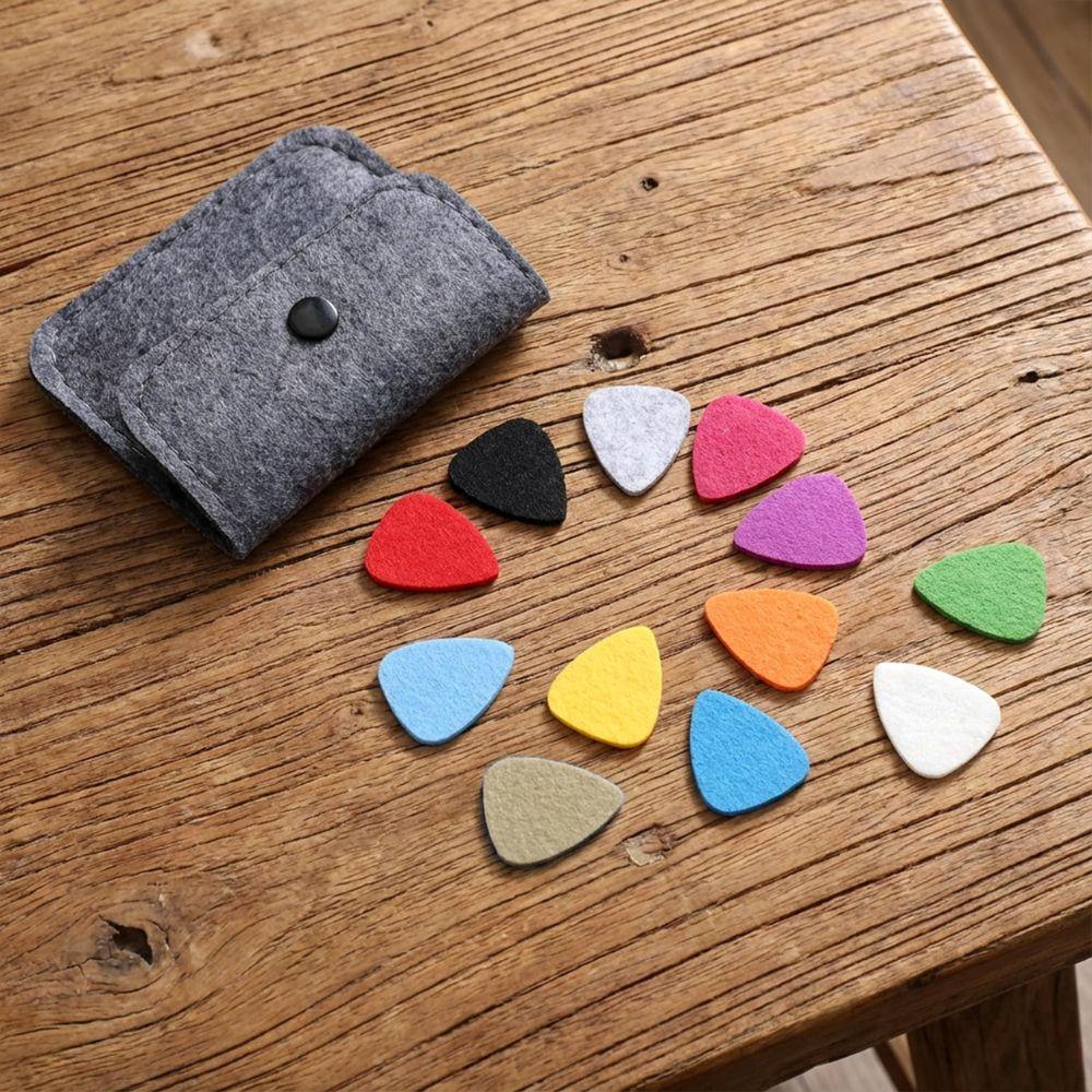 5/10/20pcs Felt Ukulele Picks Multicolor Guitar Bass Autoharp Banjo Concert Performance Portable Soft Yet Sturdy YMY