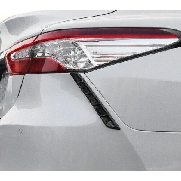 Carbon Fiber Exterior Tail Light Lamp Lower Strip Trim For Toyota Camry 2018-23