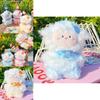 Colorful Jinnew Sheep Plush Keychain Orange And White Blue And White Gift Idea