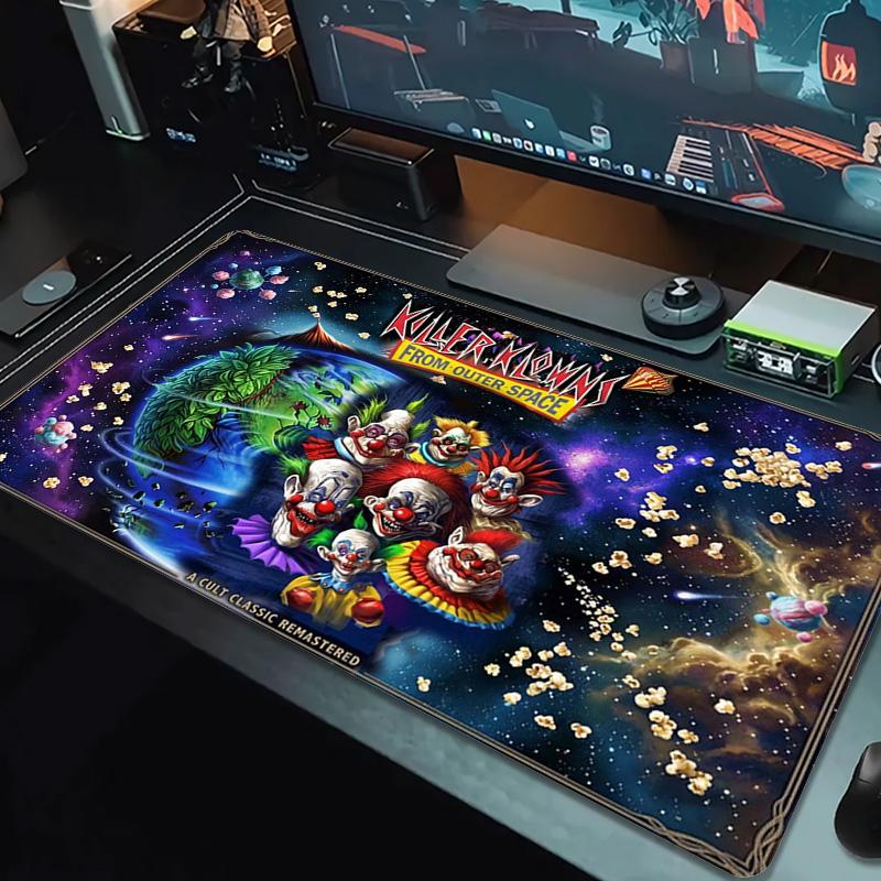 Killer Clown Horror Color Mouse Pad Large Gaming Table Cushion Non-slip Laptop Tablet Big Mousepad XXL Mat Mini PC Playmat With Lock Edge