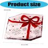 Stylish Glass Cake Storage Bowl Multifunctional Candy Tray Afternoon Tea Cake Plate Adorned With Red Bowknot