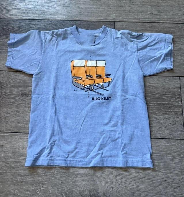 Rare Rilo Kiley Band T-shirt Light Blue Color All Size Cotton K681 Unisex T-Shirt L