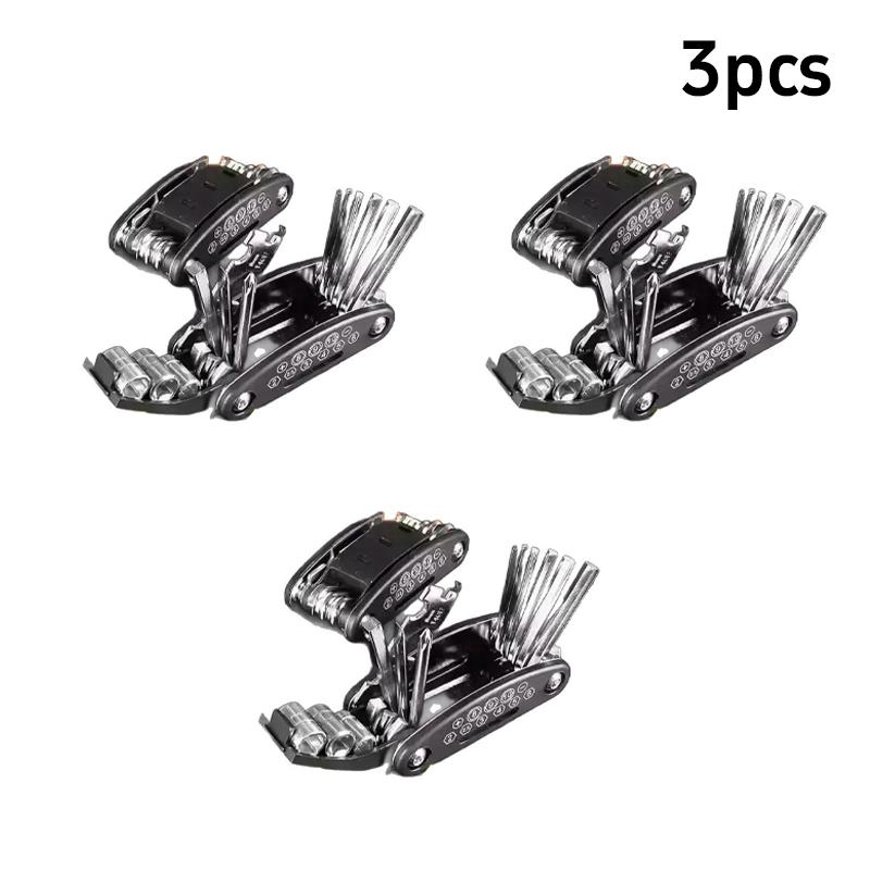 16-in-1 Socket Wrench Set Portable Folding Screwdriver Multi-Tool Compact EDC Repair Kit for Electronics & Bicycle Easy to Use