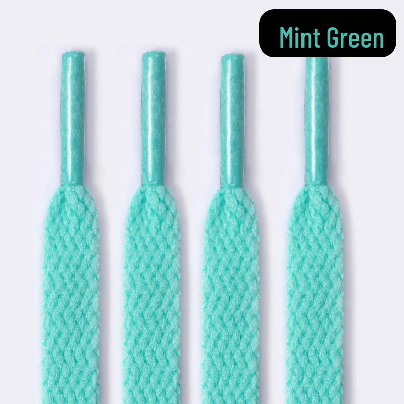 Customizable Black & White Flat Shoelaces for Air Force 1 and AJ1 Sneakers