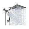 Multi-Functional Chrome Stainless Steel Water Saving Rainfall Shower Head Hand Shower Pressurized Wall Mounting Apartment Toilet