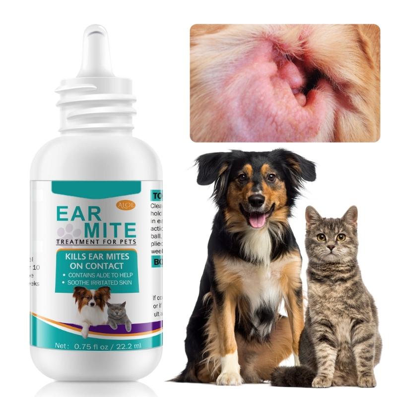 Pet Ear Cleaners For Dogs Pet Ear Canals Dogs EarMite Oil Ear MiteTreatment For Dogs And Cats EarMite Pet Ear Wash