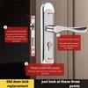 Stainless Steel Household Indoor Door Lock Universal Type Wooden Door Lock Tamper Free Adjustable Door Handle Bedroom Door Lock