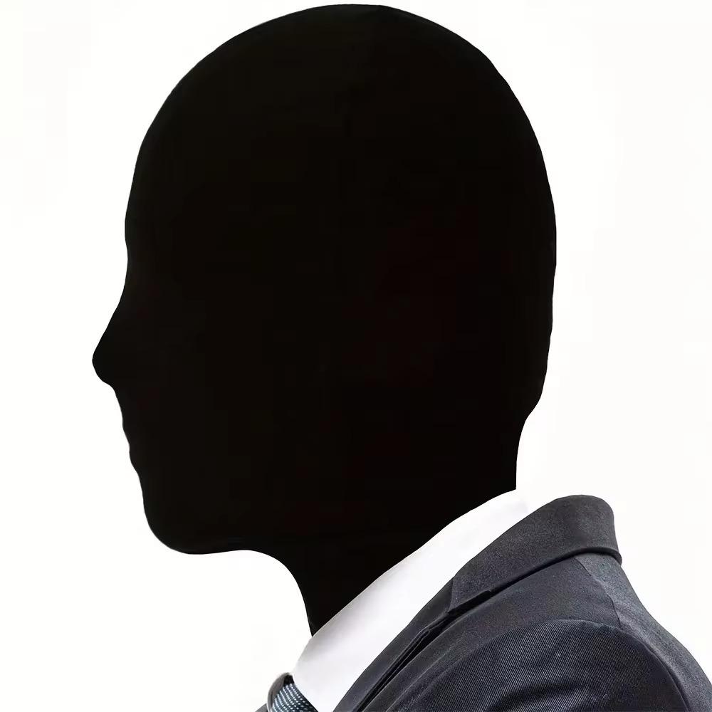 2pcs Black Hood Cosplay Prop Thin Cosplay Head Cover New Cosplay Full Mask